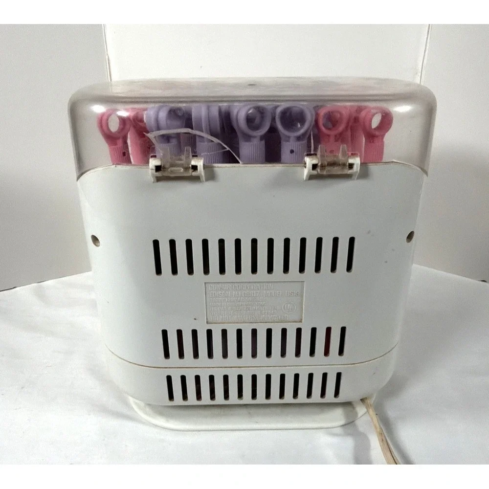 Conair HS19D Hot Sticks 20 Flexible Curlers Rollers Vintage 2 Sizes Purple Pink‎